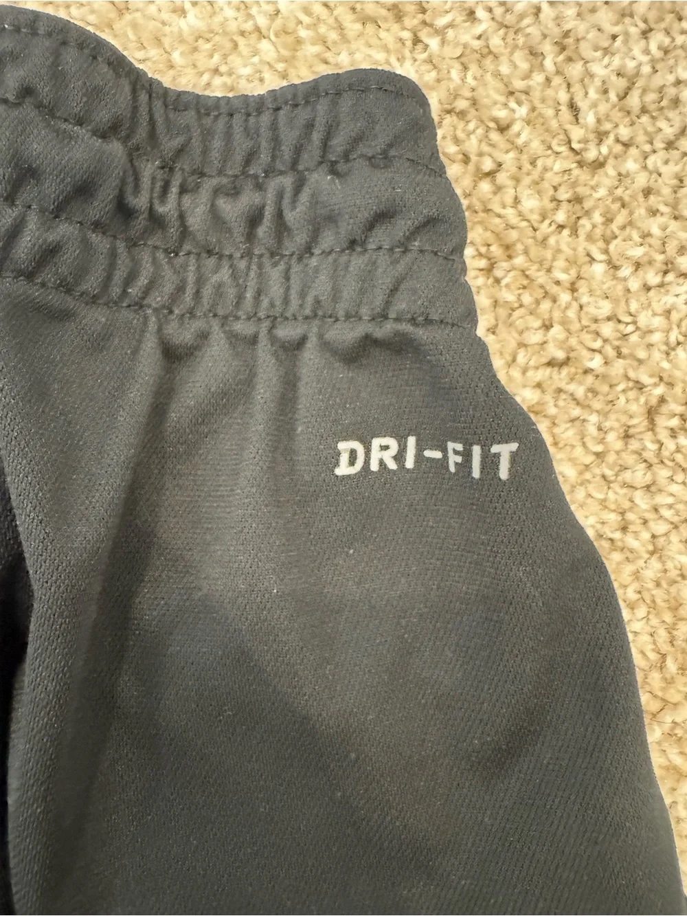 Jordan Black Joggers with White Side Panels